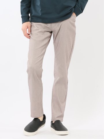 クロスストレッチ スリムパンツ ヘリンボン