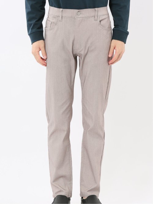 クロスストレッチ スリムパンツ ヘリンボン