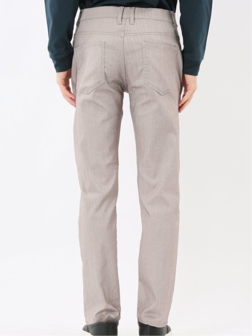 クロスストレッチ スリムパンツ ヘリンボン