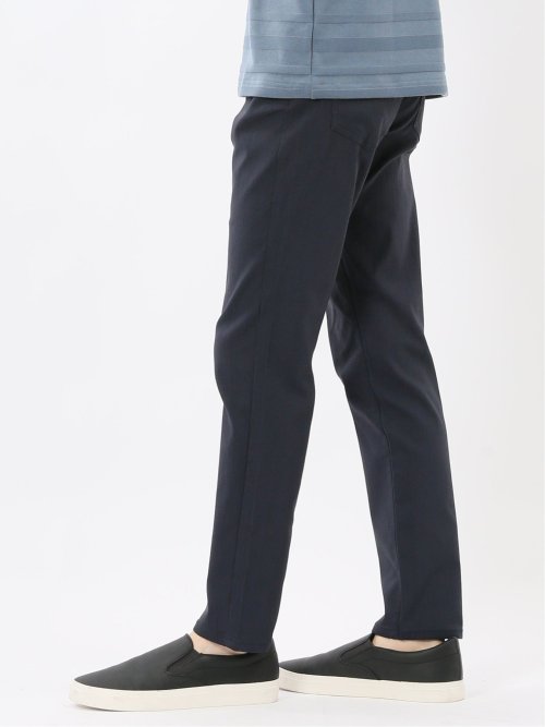 クロスストレッチ スリムパンツ ヘリンボン