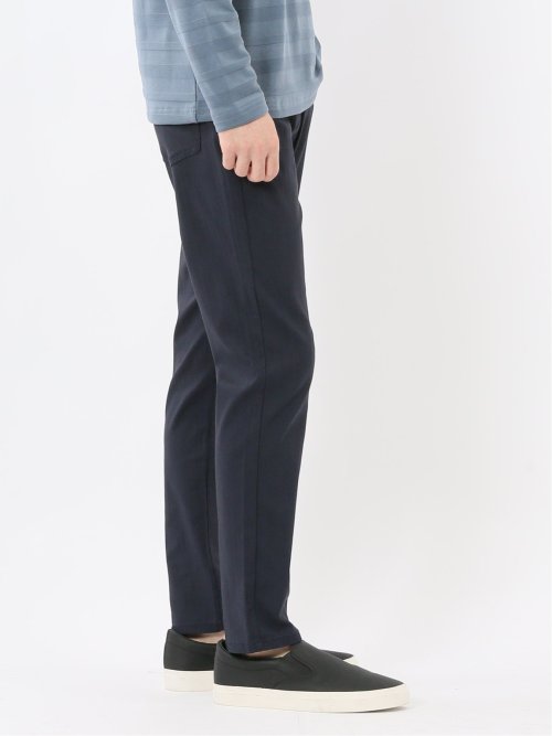 クロスストレッチ スリムパンツ ヘリンボン