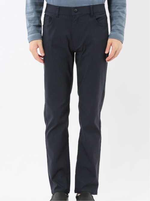 クロスストレッチ スリムパンツ ヘリンボン