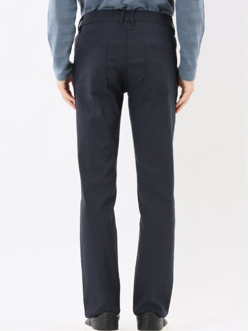 クロスストレッチ スリムパンツ ヘリンボン