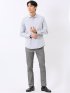 パンツ メンズ ストレッチ スリム 5ポケット テーパード カルゼ クロスストレッチ