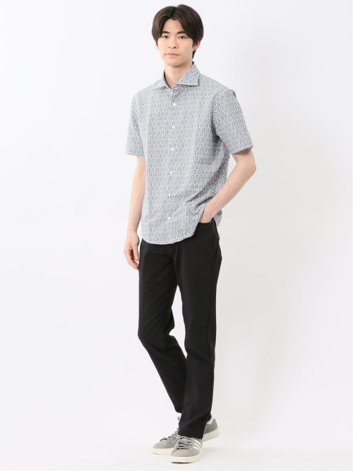 クロスストレッチ+クール スリムパンツ ドビー