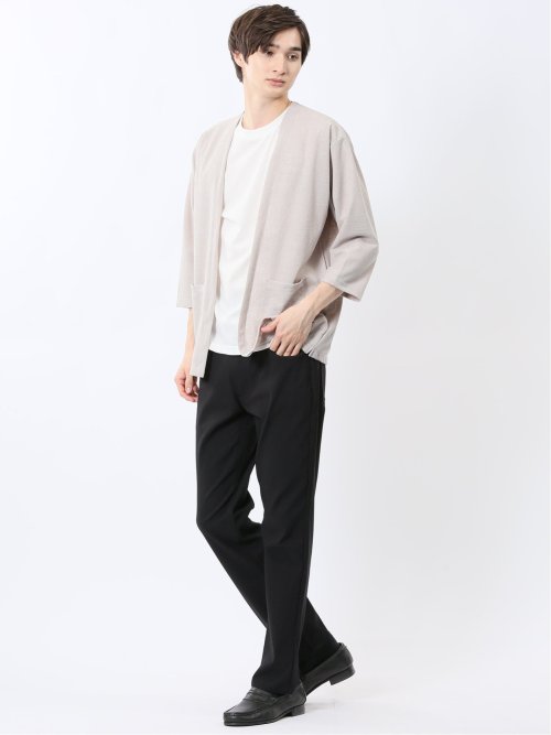 クロスストレッチ+クール スリムパンツ ドビー