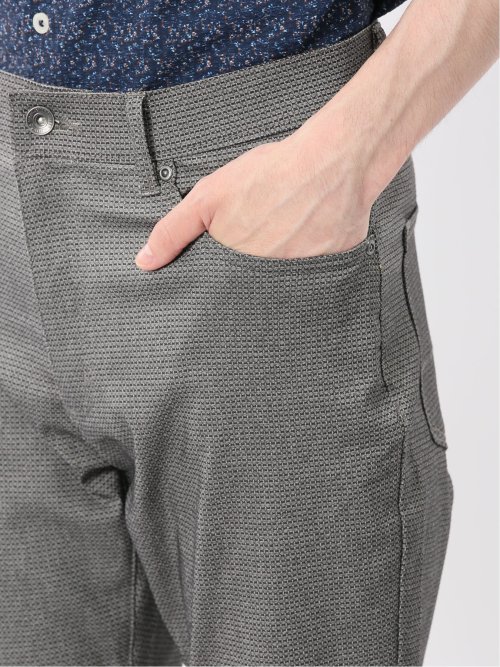 クロスストレッチ+クール スリムパンツ ドビー