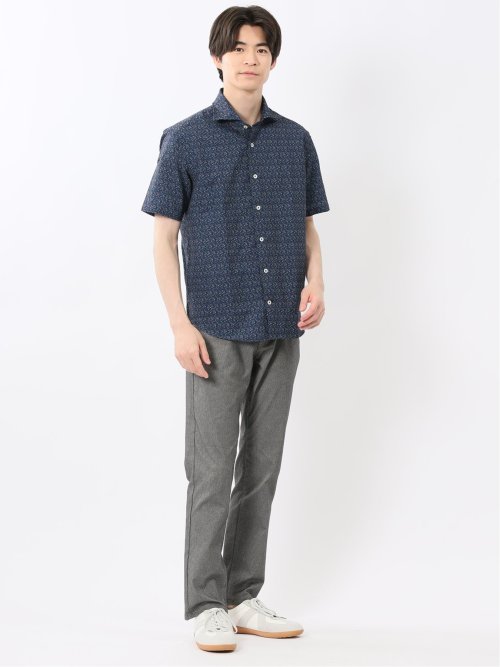 クロスストレッチ+クール スリムパンツ ドビー