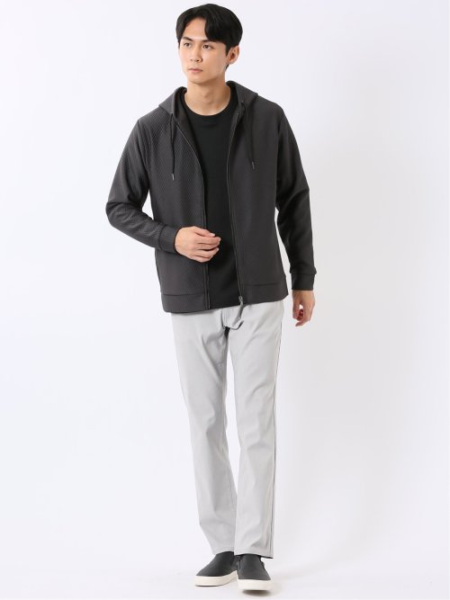 パンツ メンズ ストレッチ スリム 5ポケット テーパード ドビー クロスストレッチ