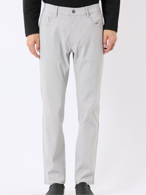 パンツ メンズ ストレッチ スリム 5ポケット テーパード ドビー クロスストレッチ