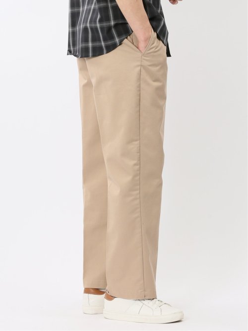 チノクロス タック ワイド トラウザー パンツ