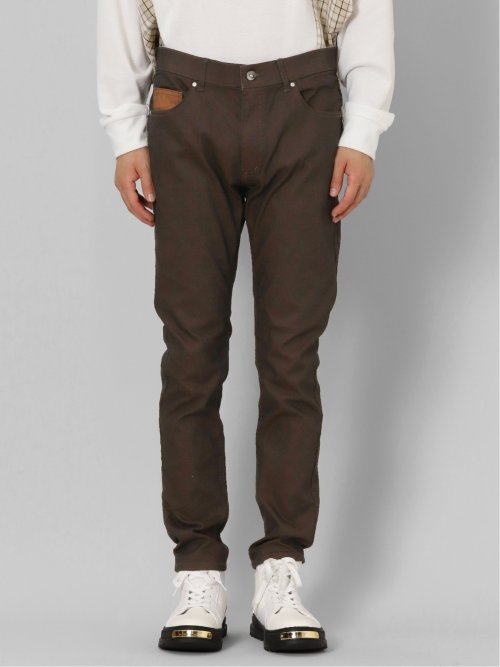 ストレッチ 裏カラー スキニーパンツ