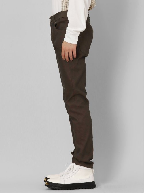 ストレッチ 裏カラー スキニーパンツ