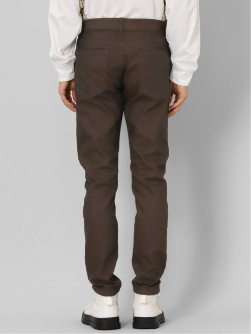 ストレッチ 裏カラー スキニーパンツ