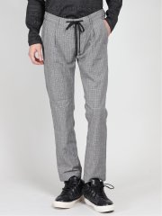 ハイパーストレッチ チェック柄 イージーパンツ