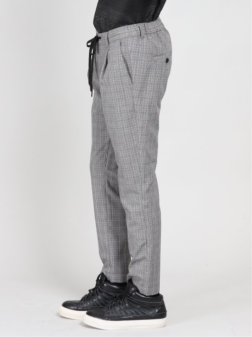 ハイパーストレッチ チェック柄 イージーパンツ