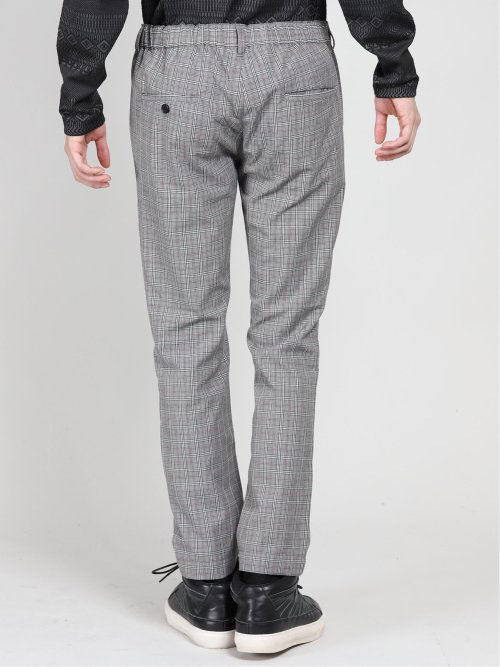 ハイパーストレッチ チェック柄 イージーパンツ