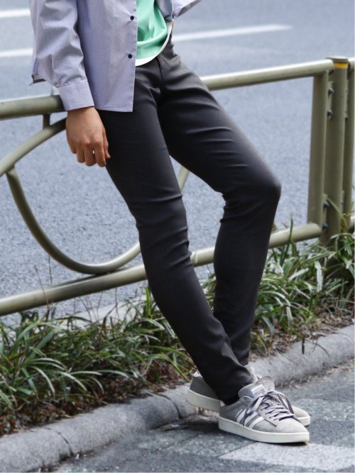接触冷感ストレッチ スキニーパンツ カルゼ