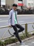 接触冷感ストレッチ スキニーパンツ カルゼ