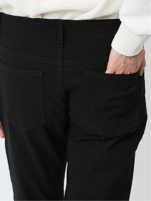 クロスストレッチ裏起毛 スリムパンツ