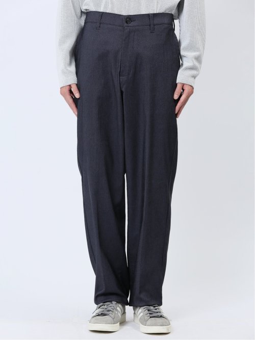 ストレッチ シャンブレー トラウザーパンツ