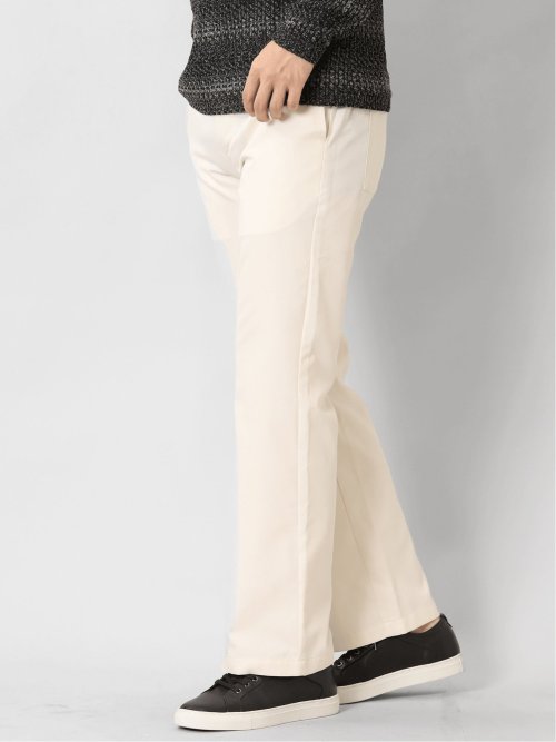 レーヨン混 フレアパンツ