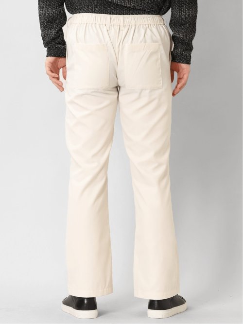 レーヨン混 フレアパンツ