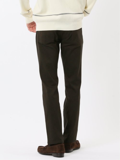 クロスストレッチ+ウォーム スリムパンツ ピンヘッド