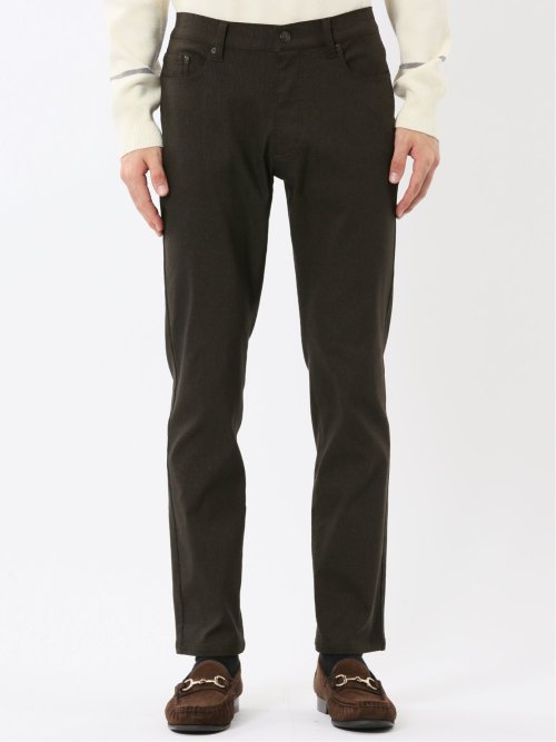 クロスストレッチ+ウォーム スリムパンツ ピンヘッド