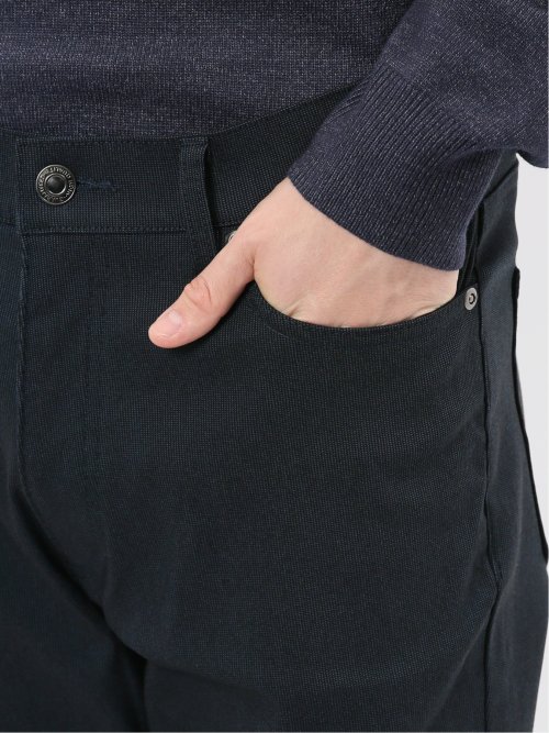 クロスストレッチ+ウォーム スリムパンツ ピンヘッド