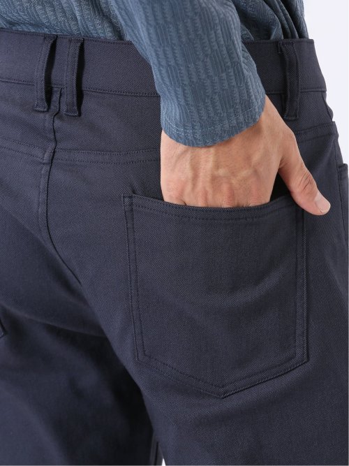 パンツ メンズ ストレッチ スリム 5ポケット テーパード ソラーロ クロスストレッチ