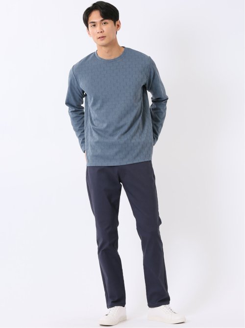 パンツ メンズ ストレッチ スリム 5ポケット テーパード ソラーロ クロスストレッチ