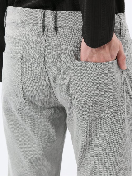 クロスストレッチ スリムパンツ ツイル&ウェーブソラーロ