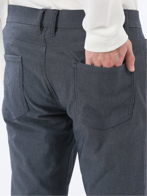 クロスストレッチ スリムパンツ ツイル&ウェーブソラーロ
