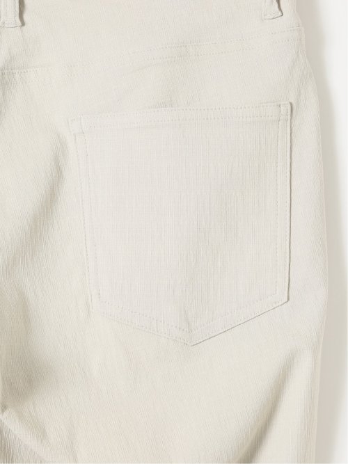 クロスストレッチ + クール スリム パンツ ジャガード
