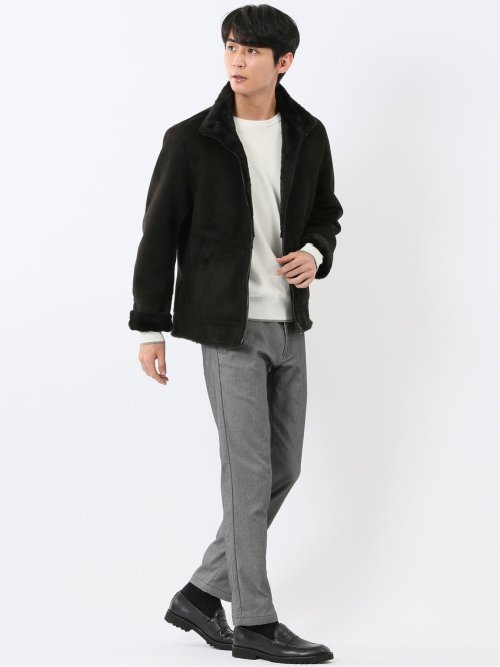 クロスストレッチ+ウォーム トラウザーパンツ カルゼ