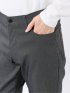 パンツ メンズ ストレッチ スリム 5ポケット テーパード ピンヘッド クロスストレッチ