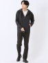 パンツ メンズ ストレッチ スリム 5ポケット テーパード ピンヘッド クロスストレッチ