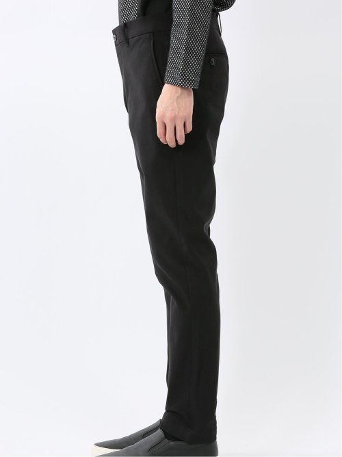 クロスストレッチ トラウザーパンツ ヘリンボン