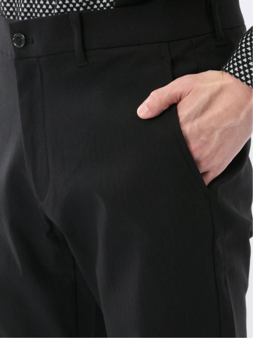 クロスストレッチ トラウザーパンツ ヘリンボン