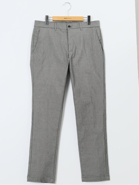 クロスストレッチ トラウザーパンツ ヘリンボン