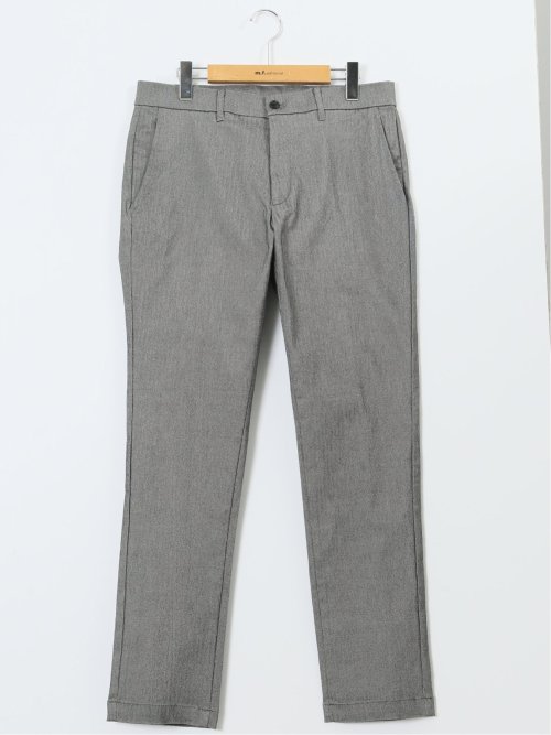 クロスストレッチ トラウザーパンツ ヘリンボン