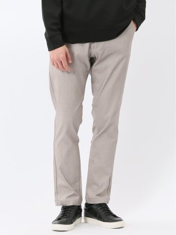 クロスストレッチ トラウザーパンツ ヘリンボン