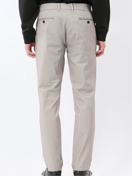 クロスストレッチ トラウザーパンツ ヘリンボン