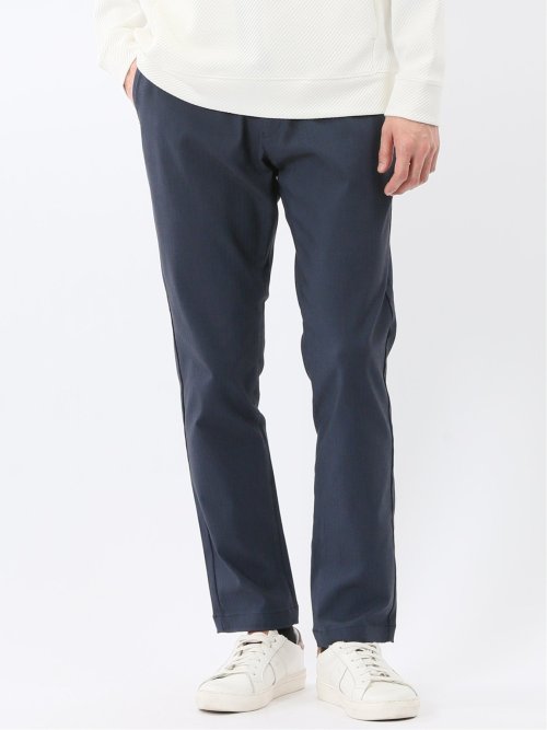 クロスストレッチ トラウザーパンツ ヘリンボン