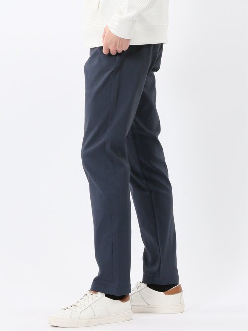 クロスストレッチ トラウザーパンツ ヘリンボン