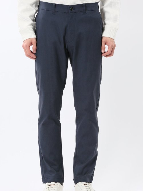 クロスストレッチ トラウザーパンツ ヘリンボン