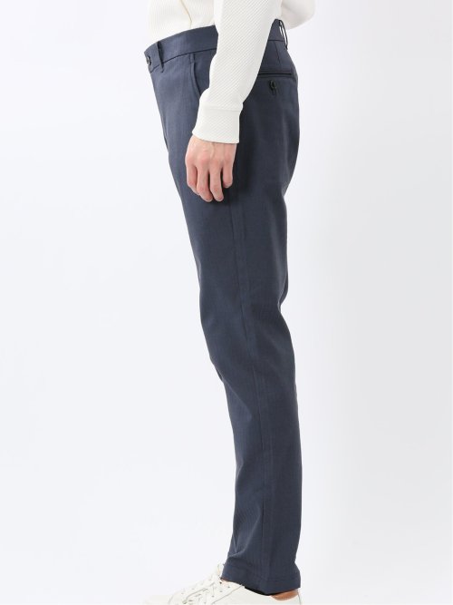 クロスストレッチ トラウザーパンツ ヘリンボン