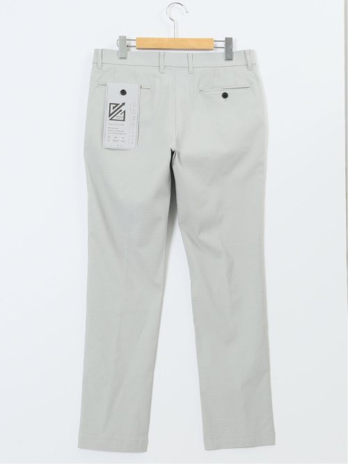 クロスストレッチ トラウザーパンツ バーズアイ&ジャガード