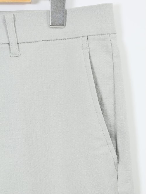 クロスストレッチ トラウザーパンツ バーズアイ&ジャガード